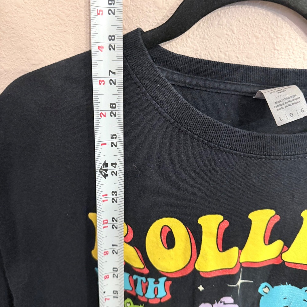 Care Bears Rollin With My Homies Graphic T-Shirt Mens Large Black Roller Skating - Picture 6 of 6